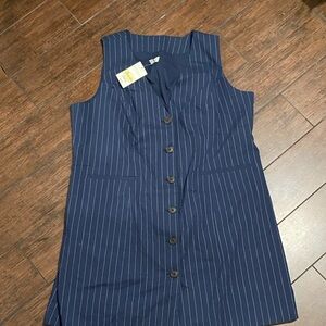 A New Day Navy Striped Dress
